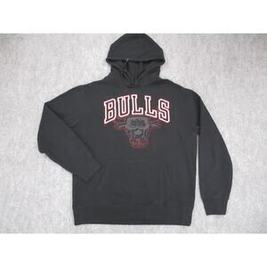 Chicago Bulls Hoodie Mens Large NBA Basketball Ultra Game Pullover Sweatshirt